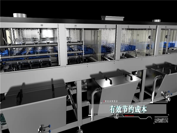 大型洗筐機，塑料筐清洗機，周轉箱清洗機